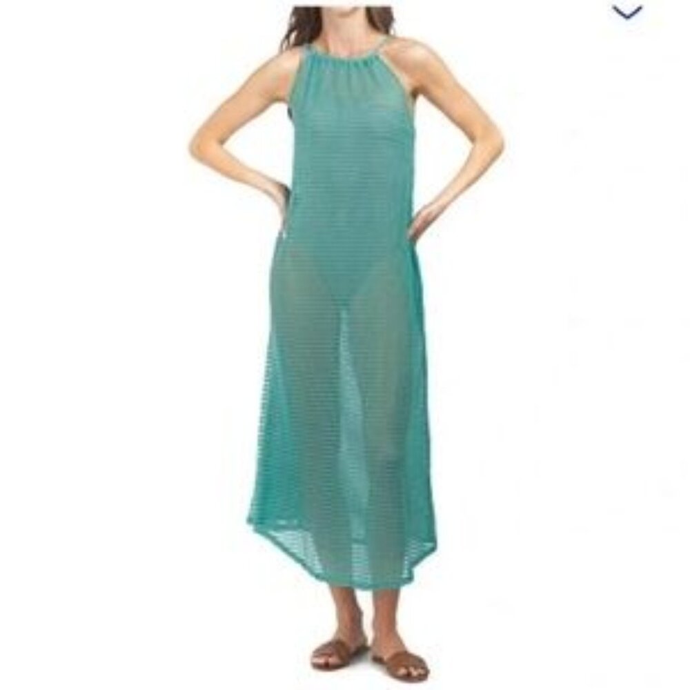 Haute Hippie Seafoam Green Maxi Cover Up Dress l